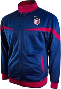 Icon Sports U.S. Soccer Full Zip Active Training Soccer Men's Track Jacket Med - Picture 1 of 2