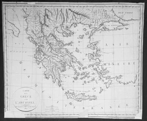 1807 Pierre Lapie Large Antique Map of Greece, Greek Islands, Balkans, Turkey - Picture 1 of 2