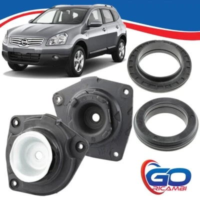 COPPIA SUPPORTI + CUSCINETTI ANTERIORI PER NISSAN QASHQAI dal 2007 al 2013 - Immagine 1 di 3