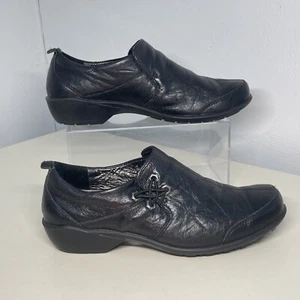 Romika Women's Loafers Black Leather casual Shoes Size EU 38 US 7-7.5 Wage - Picture 1 of 14
