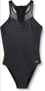 Speedo Damen Netzpanel Einteiler Badeanzug Größe 32 Neu - Bild 1 von 4