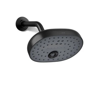 Kohler Statement 3-Spray Patterns 8 in. Wall Mount Fixed Shower Head Matte Black - Picture 1 of 11
