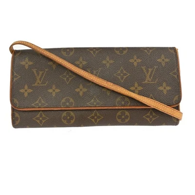 LOUIS VUITTON POCHETTE TWIN GM CROSSBODY BAG MONOGRAM M51852 FL0091 YQ01552 - Image 1 of 4