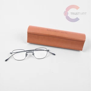 MASUNAGA GMS 199T #49 45◻︎21-150 Eyewear/Glasses Made in Japan Used w/Case - Picture 1 of 12