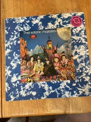 Rolling Stones Satanic Majesties Netherlands Decca 1977 Import White Vinyl LP  - Image 1 of 4