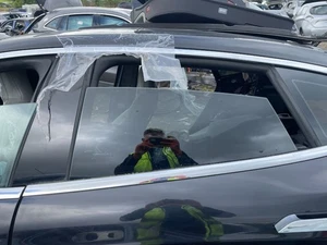TESLA MODEL S P90D DOOR GLASS WINDOW REAR LEFT 2016-2019 6006335-00-B - Picture 1 of 10