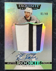 22-23 UD The Cup Hockey Exquisite Collection Rookie Auto Patch Nick Perbix 01/48 - Picture 1 of 3