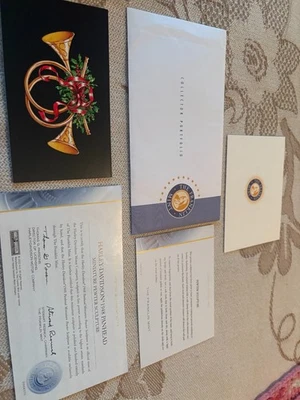 FRANKLIN MINT 1948 HARLEY DAVIDSON PANHEAD CERTIFICATE OF AUTHENTICITY PACKAGE - Image 1 of 4