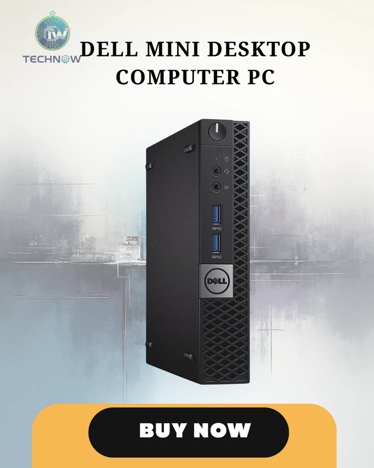 DELL Mini Desktop Computer PC i5, Up to 32GB RAM, M.2 SSD, Windows 10/11, WiFi - Image 1 of 4