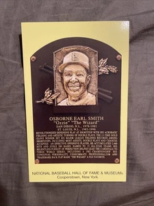 Ozzie Smith Hall Of Fame HOF plaque postcard - Picture 1 of 2