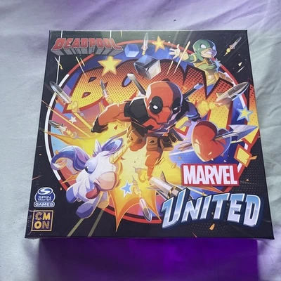 CMON Marvel United Deadpool Kickstarter Expansión Nuevo/Todavía Sellado Foto 1 de 4