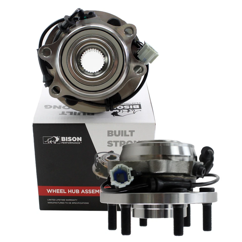 Bison Performance 2pc Set Front Wheel Bearing Hub Assembly For Nissan Suzuki 4WD - Изображение 1 из 4