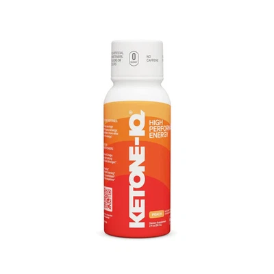 Ketone-IQ Energy Shots | No Caffeine | Exogenous Ketones | Peach | 6 Pack - Image 1 of 4