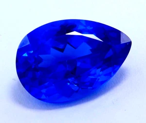 16.90 CT Naturale Certificato Tanzania Blu Tanzanite Taglio a Pera Sfuso Gemma - Picture 1 of 6