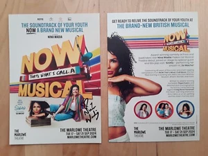 NINA WADIA HAND-SIGNED 'NOW THAT'S WHAT I CALL A MUSICAL' 2024 UK THEATRE FLYER - Picture 1 of 1
