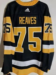 adidas Authentic NHL Jersey Pittsburgh Penguins Ryan Reaves Black sz 54 - Picture 1 of 1