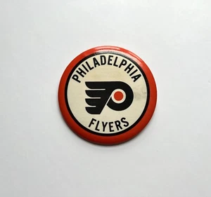 NHL Philadelphia Flyers Vintage Button Pinback - 3 1/2" Collectible Pin - Picture 1 of 2