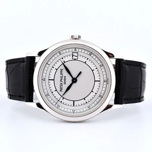 Patek Philippe 5296G Calatrava 18K WG Sector Automatic 38MM Wristwatch - Picture 1 of 7