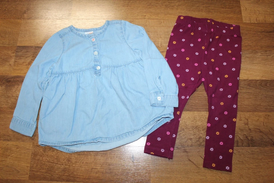 Jumping Beans Baby Girl's Top and Leggings Set, Size 24 Months - Image 1 of 1