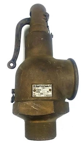 Válvula de alivio de seguridad de latón Lunkenheimer Fig 629 2" entrada/3" salida - Imagen 1 de 4