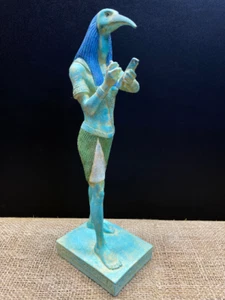 Antiguo dios egipcio Thoth, estatua de Thoth, escultura de Dios Thoth, hecha en Egipto - Imagen 1 de 5