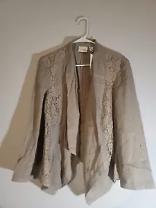 Chicos Womens Jacket Size 3P Brown - Picture 1 of 9