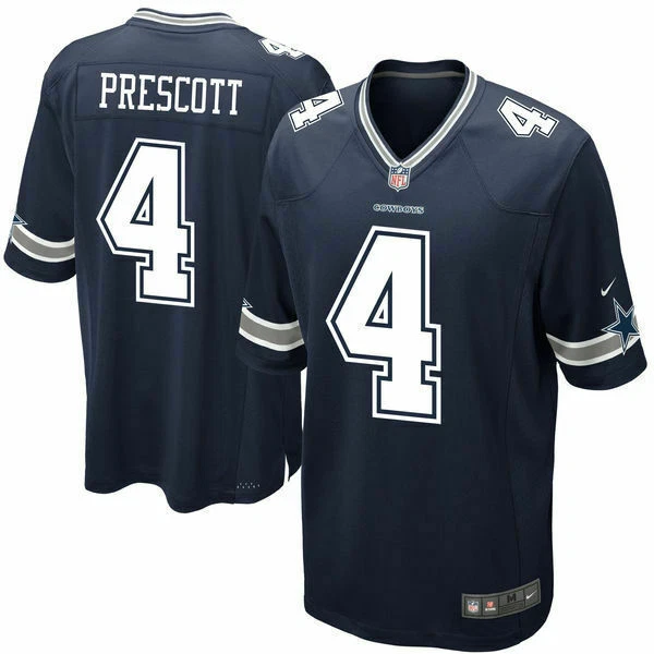 Nike Dak Prescott Dallas Cowboys Game Player Jersey - Navy