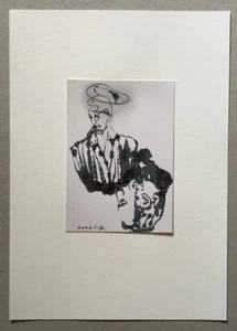 Thomas Rieck, Thomas Judisch, übermalte Postkarte, 2016, handsigniert und dat. - Picture 1 of 1