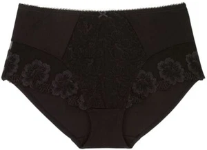 DORINA Curves Audrey Midi-Slip Spitze Panty Microfaser elastisch schwarz D 01214 - Bild 1 von 3
