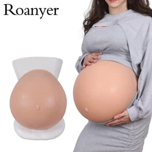 Roanyer Silicona Falso Embarazada Vientre Gemelos Bump Disfraz para Crossdresser Cosplay - Imagen 1 de 14