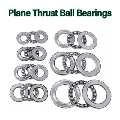 Mini Plane Thrust Ball Bearings ID10-140mm OD24-180mm Axial Ball Grooved Bearing - image 1 of 4