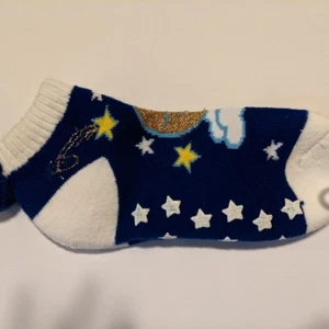 NEW Stay At Home Socks Blue & White Starry Night 4 - 10 - Picture 1 of 2
