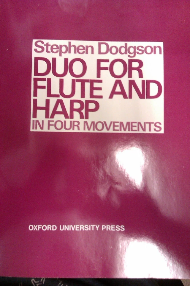 Stephen Dodgson  : Duo For Flute And Harp -  In Four Movements : Music Score - Image 1 of 1