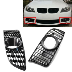 Front Bumper Fog Light Grille For BMW 3 Series E90 E92 E93 M3 Style 2009-2011 - Picture 1 of 10