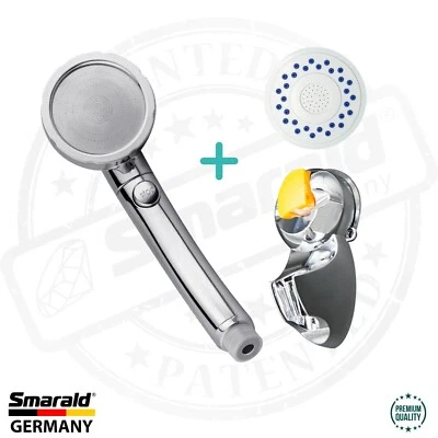 Duschkopf  - SET ✪ multifunktional ✪ Duschkopfhalerung mit Saugnapf ✪ Kalkschutz - Bild 1 von 4