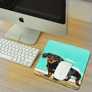 Adorable Dachshund Cachorro - Alfombrilla de ratón de goma suave impermeable para amantes de los perros - Imagen 1 de 1
