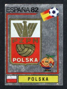 FIGURINA CALCIATORI PANINI ESPANA 82 N°54 SCUDETTO POLONIA REC/RECOVERED - Imagen 1 de 1