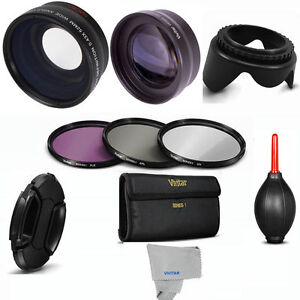 58mm WIDE ANGLE+MACRO+2X TELEPHOTO +FILTER KIT+GIFTS FOR CANON EOS REBEL T3 T3I