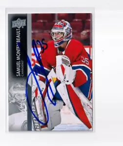 SAMUEL MONTEMBEAULT autographed SIGNED '21/22 MONTREAL CANADIENS Upper Deck card - Picture 1 of 1