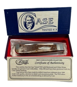 Pocketknife Case 7223 1993 Trapper *Burlwood* Acrylic 250 Made KP-1318 - Picture 1 of 12