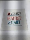 1962 Mercury Monterey  Comet Sales Brochure