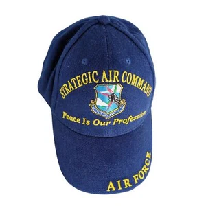 United States Air Force Strategic Air Command Baseball Hat Ball Cap USAF Blue - Picture 1 of 6