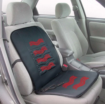 2-PACK Wagan 2282 Deluxe Heated Seat Cushion, One size fits most, Black Color - Image 1 of 4