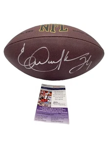 Eric Dickerson HOF 99 Signed Los Angeles Rams NFL Super Grip Football JSA Colts - Picture 1 of 2