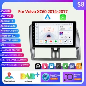 8+128G Für Volvo XC60 2014-2017 Android 12 Autoradio Car GPS NAVI CarPlay BT5.0 - Bild 1 von 24