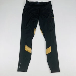 Puma Women’s Black Gold Leggings Size Large Activewear Full Length - Picture 1 of 11