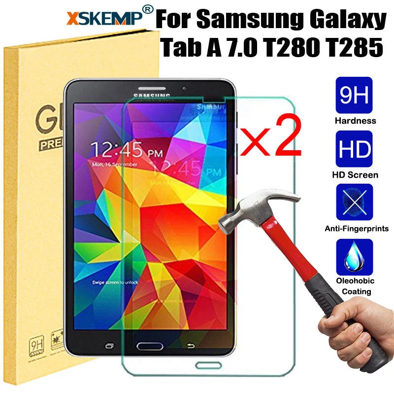 2Pcs Samsung Tab A 7.0 T280 T285 Tab 3 7.0 Lite Tempered GlassScreen Protector - Image 1 of 4