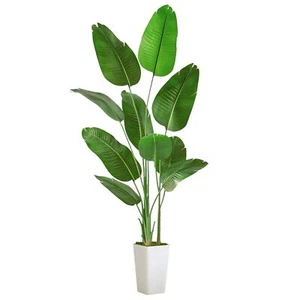 Fake Bird of Paradise Silk Artificial Plant Faux Banana Leaf Tree Lifelike Bi... - Picture 1 of 1