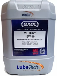 EXOL 15W40 ENGINE OIL API CD/SF 20 L IDEAL FOR NARROWBOAT MARINE ENGINES - Picture 1 of 1