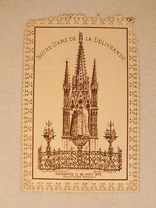 Gottesbild 19. Jh. Messer mit gezackten Kanten Notre Dame de la Délivrande Nr. 9 - Bild 1 von 4
